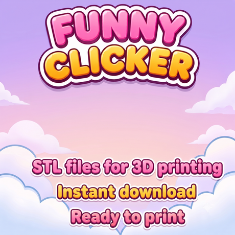 Emoji Funny Clickers-Keychain, Anti-Stress, Digital Download
